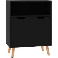 vidaXL Sideboard Hochglanz-Schwarz 60x30x72 cm Holzwerkstoff