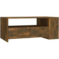 vidaXL Couchtisch Räuchereiche 102x55x42 cm Holzwerkstoff