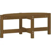 vidaXL Couchtisch Honigbraun 87x48x35 cm Massivholz Kiefer