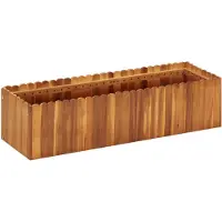 vidaXL Garten-Hochbeet 100 x 30 x 25 cm Massivholz Akazie