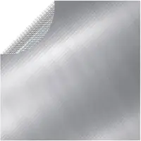 vidaXL Poolabdeckung Silbern 455 cm PE