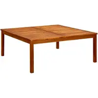 vidaXL Garten-Couchtisch 110x110x45 cm Massivholz Akazie