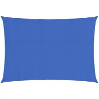 vidaXL Sonnensegel 160 g/m² Blau 2x3,5 m HDPE