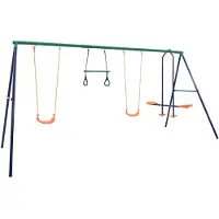 vidaXL Gymnastikringe Und 4 Sitze Für Schaukel