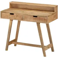 vidaXL Schreibtisch 100x45x90 cm Raues Massives Mangoholz