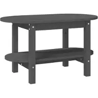 vidaXL Couchtisch Grau 80x45x45 cm Massivholz Kiefer