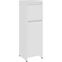 vidaXL Badezimmerschrank Weiß 30x30x95 cm Holzwerkstoff