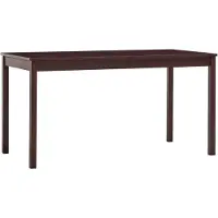 vidaXL Esstisch Dunkelbraun 140 x 70 x 73 cm Kiefernholz