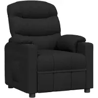 vidaXL Relaxsessel Schwarz Stoff