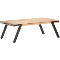 vidaXL Couchtisch 114x65x40 cm Mango Massivholz