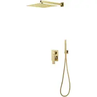 vidaXL Duschsystem Edelstahl 201 Golden