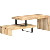 vidaXL 2-tlg. Couchtisch-Set Massivholz Mango