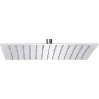 vidaXL Regenbrause Edelstahl 304 30x30 cm Quadrat