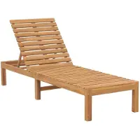 vidaXL Sonnenliege Massivholz Teak