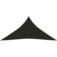 vidaXL Sonnensegel 160 g/m² Schwarz 3x3x3 m HDPE