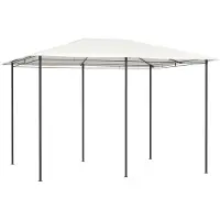 vidaXL Pavillon 3x4x2,6 m Creme 160 g/m²