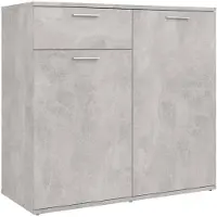 vidaXL Sideboard Betongrau 80x36x75 cm Holzwerkstoff