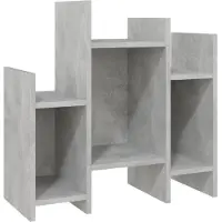 vidaXL Regalschrank Betongrau 60x26x60 cm Holzwerkstoff