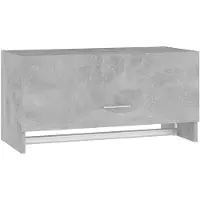 vidaXL Kleiderschrank Betongrau 70x32,5x35cm Holzwerkstoff