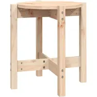 vidaXL Couchtisch Ø 42,5x45 cm Massivholz Kiefer