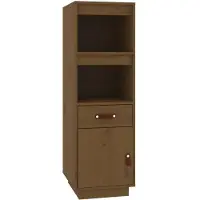 vidaXL Highboard Honigbraun 34x40x108,5 cm Massivholz Kiefer