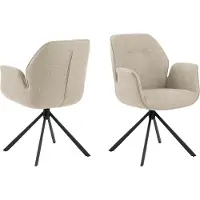 AC Design Aura, Gepolsterter Sitz, Stoff, Biege, Gepolsterte Rückenlehne, Stoff, Beige