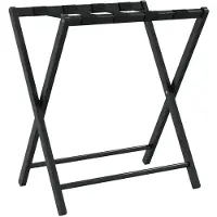 vidaXL Gepäckablage Schwarz 68,5x38x58 cm Bambus