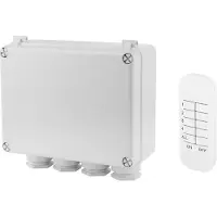 Smartwares SH4-99652 Außenleuchten 3-Kanal Schalter Set SH5-SET-OB, Kabellos, Weiß, 3 Kanäle, 400 W, 433.92 MHz, 30 m