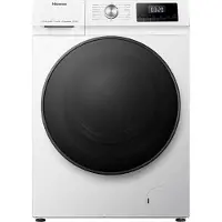Hisense WDQA8014EVJM, Frontlader, Freistehend, Weiß, Links, Schwarz, Drehregler, Berührung