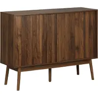 Sweeek - Anrichte mit Holzdekor 115 cm - Dunkles Holz