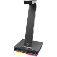 Speedlink EXCELLO Illuminated Gaming Headset Ständer mit 7.1 Soundkarte und integrierter USB-Hub, schwarz