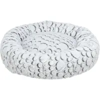 Trixie Bett Mila - weiß-grau - ø 60 cm