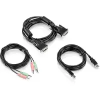 Trendnet TK-CD10, 3 m, USB, USB, DVI-I, Schwarz, 500 g
