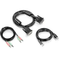 Trendnet TK-CD06, 1,8 m, USB, USB, DVI-I, Schwarz, 360 g