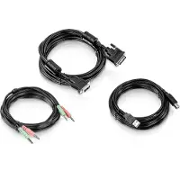 Trendnet TK-CD15, 4,5 m, USB, USB, DVI-I, Schwarz, TK-232DV