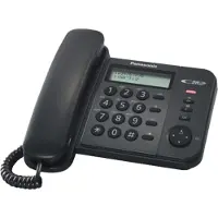 Panasonic KX-TS560EX1B, Analoges Telefon, Kabelgebundenes Mobilteil, 50 Eintragungen, Anrufer-Identifikation, Schwarz