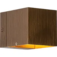 QAZQA Moderne Wandleuchte aus dunkler Bronze – Transfer