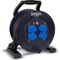 Pce 9350202-p Kabeltrommel XREEL 310 4xSSD nat 40m 3G2,5 H07RN-F schwarz BA K2 IP54 9350202p