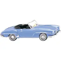 Wiking 0250 02 H0 Mercedes Benz 190 SL Cabrio, hellblau