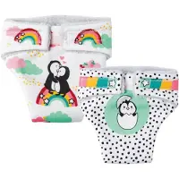 Heless puppenwindeln Penguïn Dots 28-35 cm Baumwolle 2 Stück