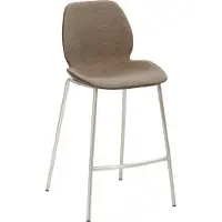 Mayer Barstuhl Sitzmöbel mySOLO 1176 49 x 49 x 96 cm Edelstahl/schwarz + schlamm 1176-V4-528
