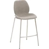 Mayer Barstuhl Sitzmöbel mySOLO 1176 49 x 49 x 96 cm Edelstahl/grau + lichtgrau 1176-V4-526
