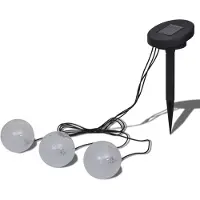 vidaXL LED-Solarkugeln Schwimmend 3 Flammen für Teich Pool