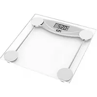 EDM Digitale Personenwaage Kristall Schwarz 180 kg (26 x 26 x 2 cm)