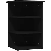 vidaXL Beistellregal Schwarz 35x35x55 cm Holzwerkstoff