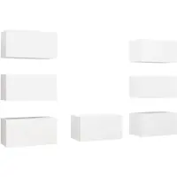 vidaXL TV-Schränke 7 Stk. Weiß 30,5x30x60 cm Holzwerkstoff