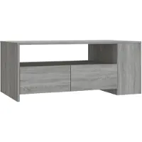 vidaXL Couchtisch Grau Sonoma 102x55x42 cm Holzwerkstoff