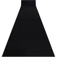 Rugsx Läufer Antirutsch RUMBA einfarbig schwarz 80 cm 80x260 cm