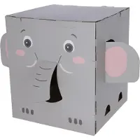 Kerbl Pet Katzenkratzhaus Elefant - L 35 x B 35 x H 39 cm