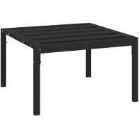 vidaXL Garten-Couchtisch Schwarz 60x60x35 cm Stahl